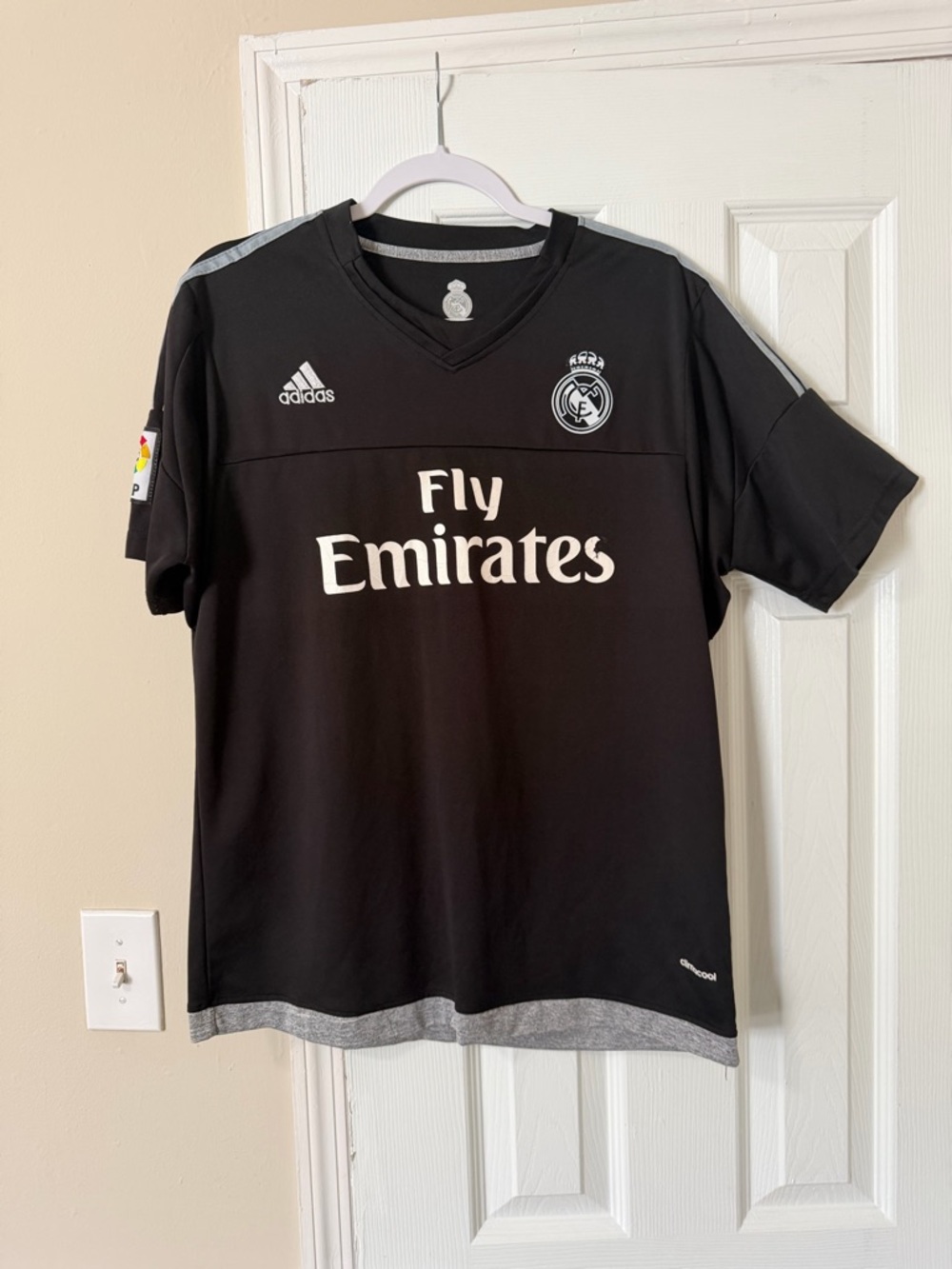 adidas Real Madrid Christiano Ronaldo Black Fly Emirates Jersey
